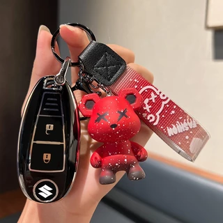 ฝาครอบกุญแจรถ SUZUKI สําหรับ SUZUKI SWIFT Ciaz Celerio Ertiga TPU พวงกุญแจเคสกุญแจแบบรวมทุกอย่าง