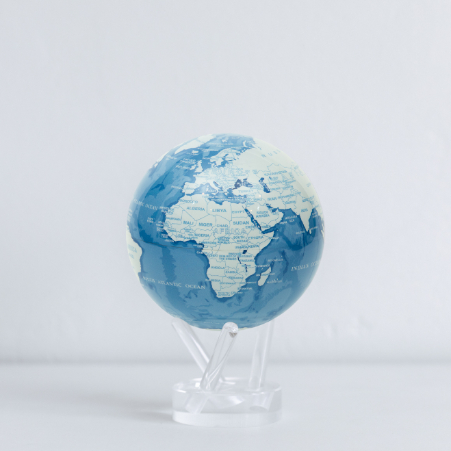 [MOVA Light Energy Globe ] Sky Blue White Map Sky Blue และ White Map ตกแต ่ งบ ้ าน ของขวัญที่สวยงาม