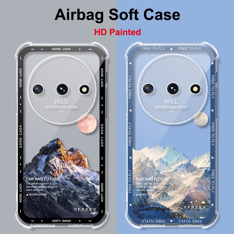 สําหรับ Nubia Focus คริสตัลกรณี NX302J 5G HD ทาสี Air กระเป๋าปกป้อง Matte กลับสําหรับ Nubia Z50 Z60 