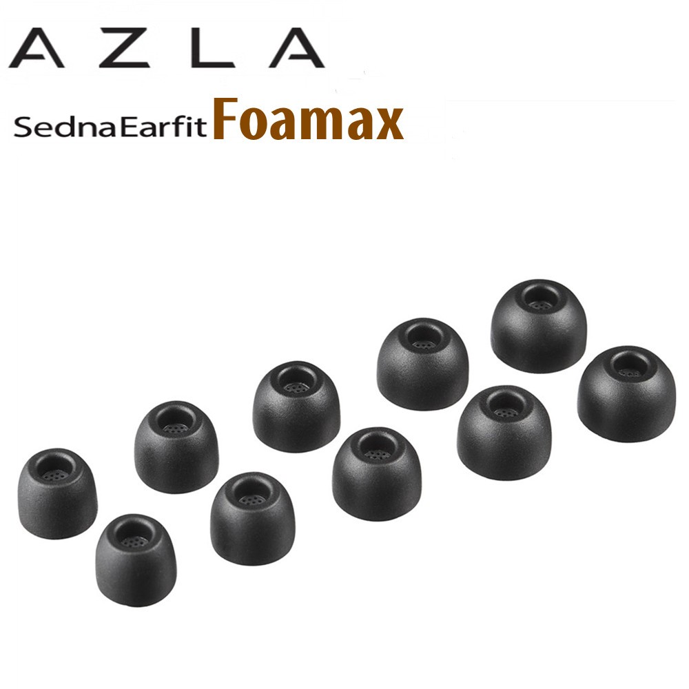 2 คู่/ชุด AZLA SednaEarfit Foamax หน่วยความจําฟองน้ําหูเคล็ดลับสําหรับ Sony XM5 Buds2Pro IE600 QDC กรอง Soundproofing ความถี่ต่ํา