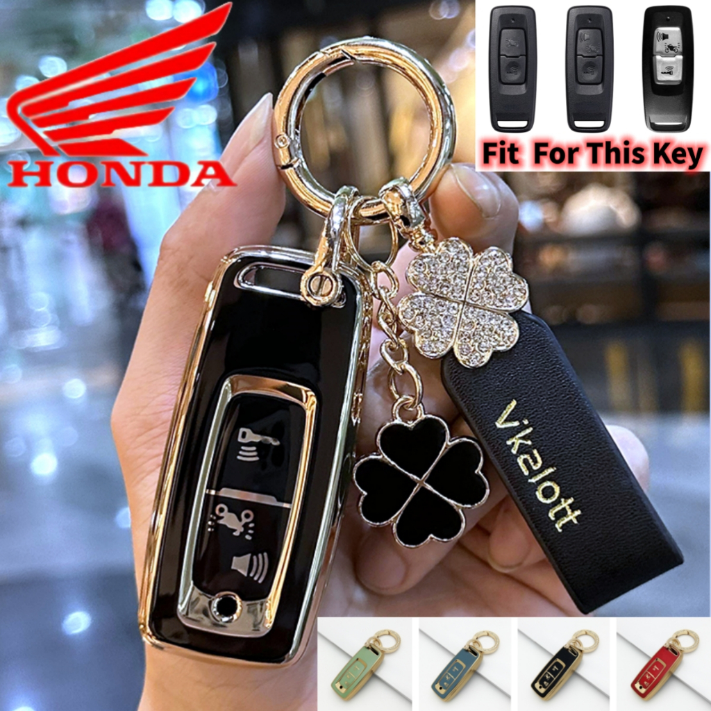 เคสกุญแจรถจักรยานยนต์ TPU อุปกรณ์เสริม สําหรับ Honda PCX160 VISION SH350 160 PCX 125 Switch 150 ADV ประแจ 350 2021 2022