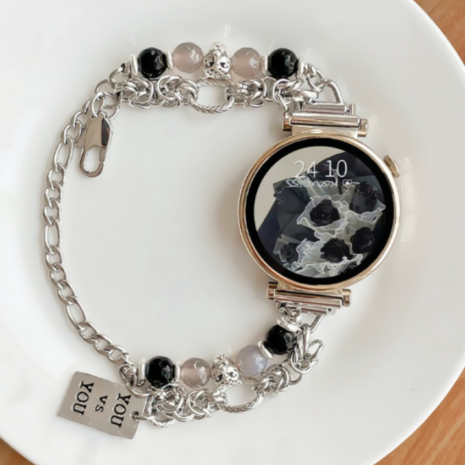 18mm 20mm 22mm สาย huawei watch gt 5 Strap มุกเสือดาวลูกปั huawei watch gt 4 สาย Huawei GT5 pro/GT4/GT2e/GT3/GT3 pro/GT2pro Huawei watch 4 สาย Amazfit Bip 5 Strap Amazfit Bip 3 Pro สาย GTS2,GTS3, Amazfit GTS 4 mini Galaxy Watch6/5/4/FE/ Galaxy Watch 7 สาย