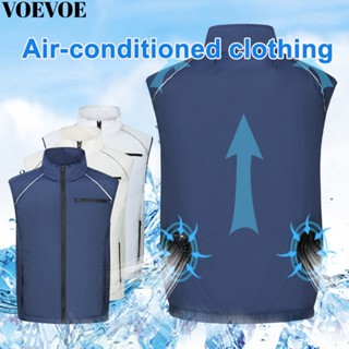 Voevoe เสื ้ อกั ๊ กพัดลมผู ้ ชายและผู ้ หญิงเสื ้ อผ ้ าเคร…