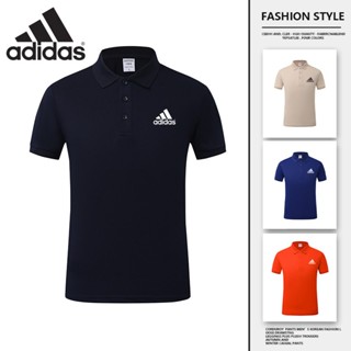 เสื้อโปโลผู้ชายฤดูร้อนใหม่คอปกสีทึบด้านบนแขนสั้นสบายผู้ชายเส…