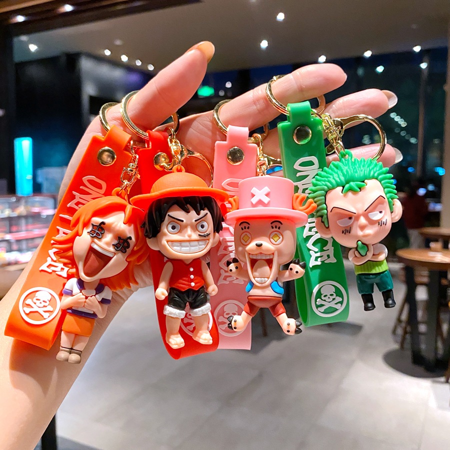 Coffeejoy อะนิเมะใหม ่ Sea Thief King พวงกุญแจถนน Fei Na Mei Shan Zhi Sauron พวงกุญแจตุ ๊ กตาผู ้ ชายและผู ้ หญิงจี ้ ตกแต ่ งพวงกุญแจพร ้ อมสต ็ อก