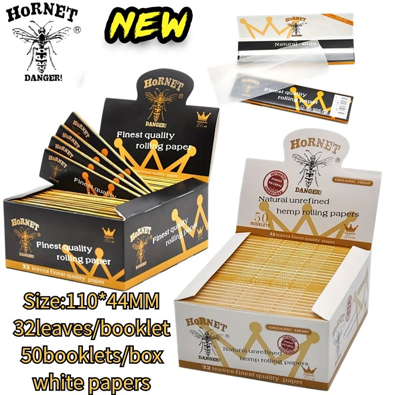 HORNET ยกกล่อง 50 เล่ม กระดาษโรล 110MM White/Black