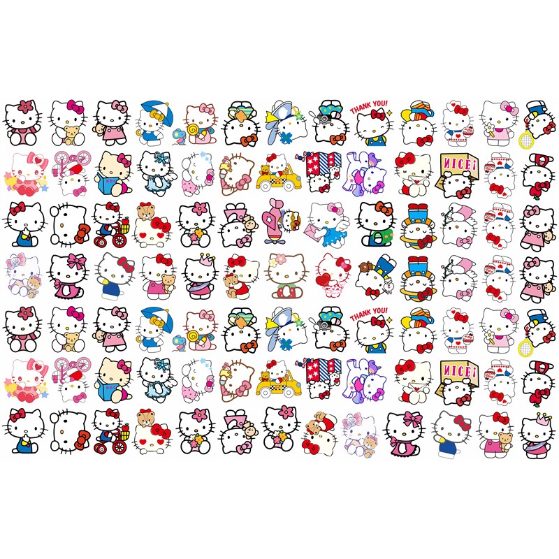คู ่ โปร ่ งใสอะคริลิค Patch Hello Kitty Handmade DIY วัสดุการ ์ ตูน Patch ขายส ่ ง