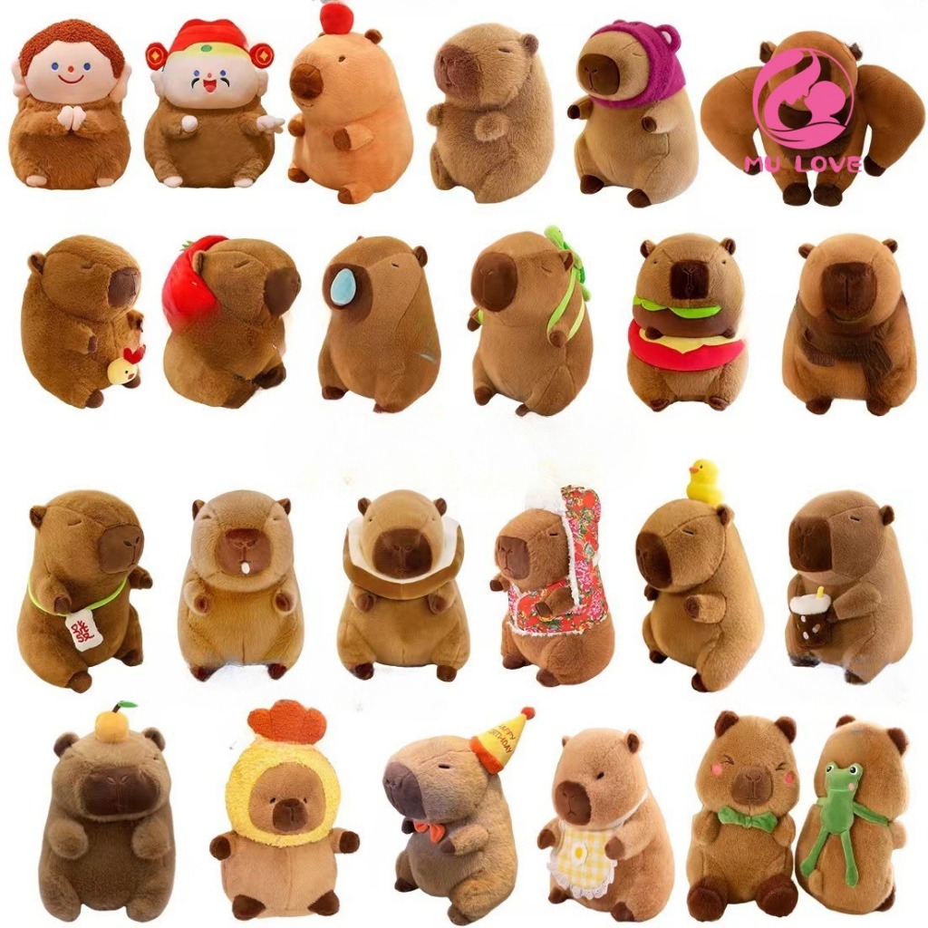 Capybara capybara capybara capybara น่าเกลียดน่ารักของเล่นหมอนตุ๊กตานอนตุ๊กตาตุ๊กตาขายร้อนพร้อมสต็อก