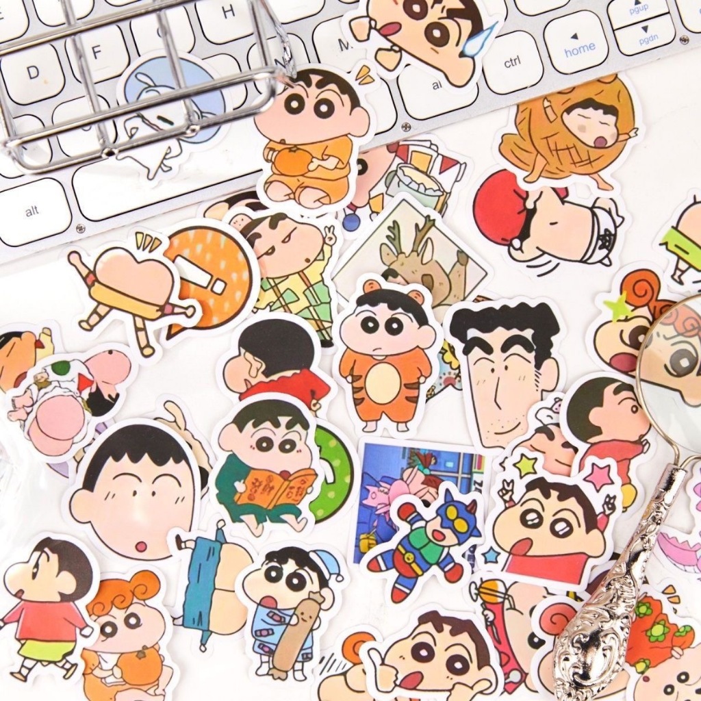 สติกเกอร์การ์ตูนญี่ปุ่น 100 แผ่น กันน้ำ DIY ปิดผนึกสมุด ติดกระเป๋าเดินทาง แล็ปท็อป ไอแพด มือถือ
