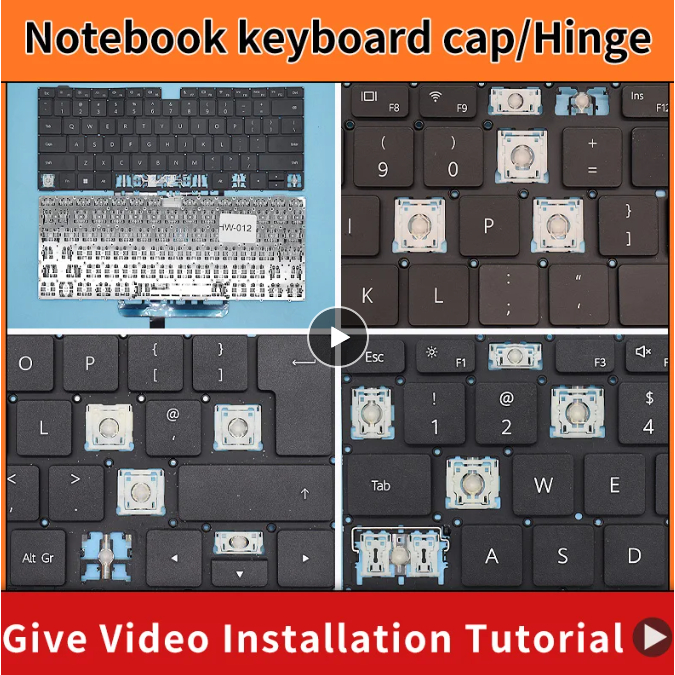 เปลี่ยนKeycapบานพับสําหรับHUAWEI MateBook X Pro MACHR MACH-W19L W19B W29L W09 MACHC-WAH9LP/WAE9LPคีย