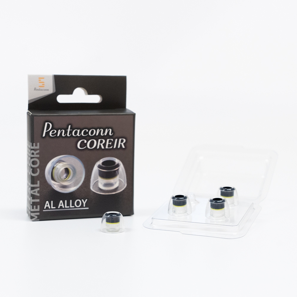 Pentaconn COREIR ทองเหลือง / AL ALLOY Core เปลี ่ ยน Eartips ในตัวชุบนิกเกิลหูสําหรับ Monitor IEM หูฟัง