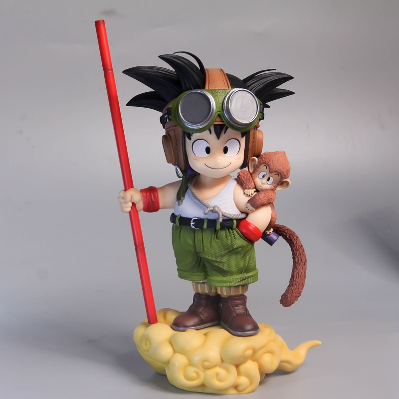 26 ซม.Super Saiyan GK Monkey Goku Flight Suit Goku บน Nimbus Figure Model