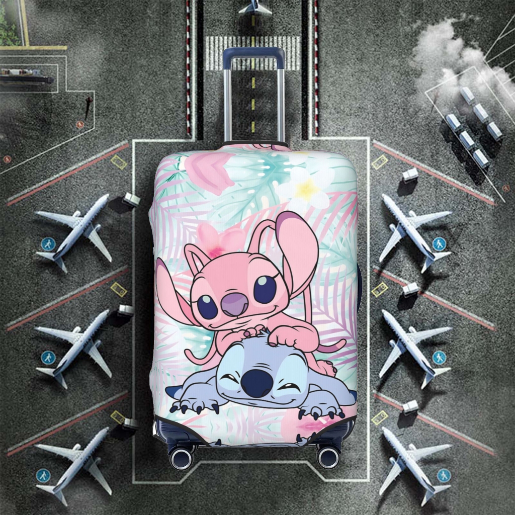 ผ้าคลุมกระเป๋าเดินทาง ผ้าสแปนเด็กซ์ แบบยืดหยุ่น ยืดหยุ่น Stitch Luggage Cover 18 20 22 24 26 28 30 32 นิ้ว