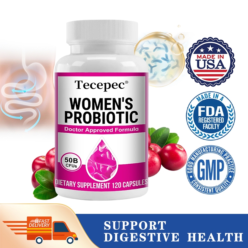 Select Probiotics - pH Balance, Digestion and Women's Health - 50 Billion CFU - สารสกัดแครนเบอร์รี่เพื่อสุขภาพทางเดินปัสสาวะ, 120 แคปซูล