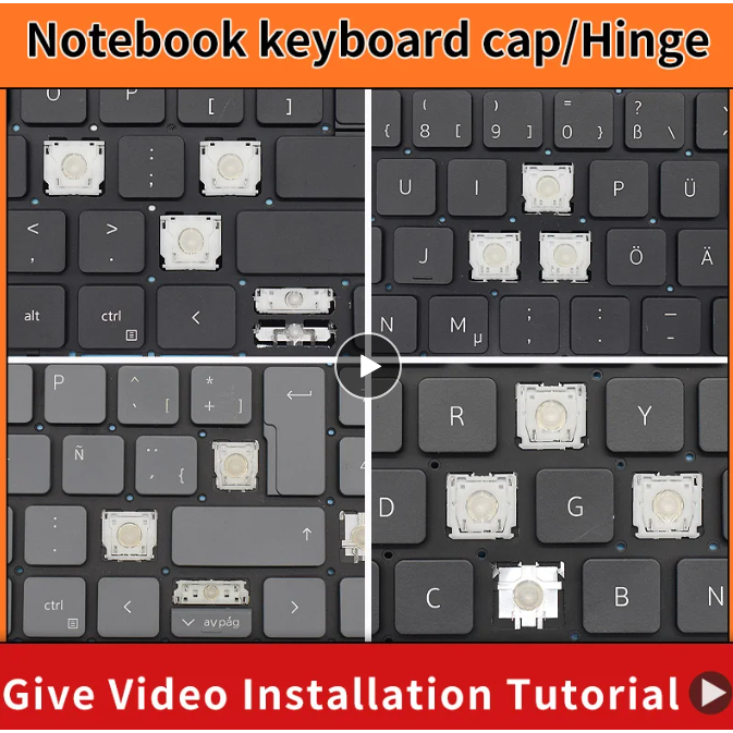 เปลี่ยนKeycapบานพับสําหรับDell Latitude E5450 E5470 E7450 E7470 0D19TR PK1313D4B05 PK1313D4B00 SN723