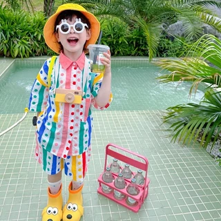 [เตรียมส่ง] ชุดเสื้อผ้าแฟชั่น สองชิ้น ใส่สบาย สองชิ้น สําหรับเด็กผู้ชาย อายุ 4-12 ปี