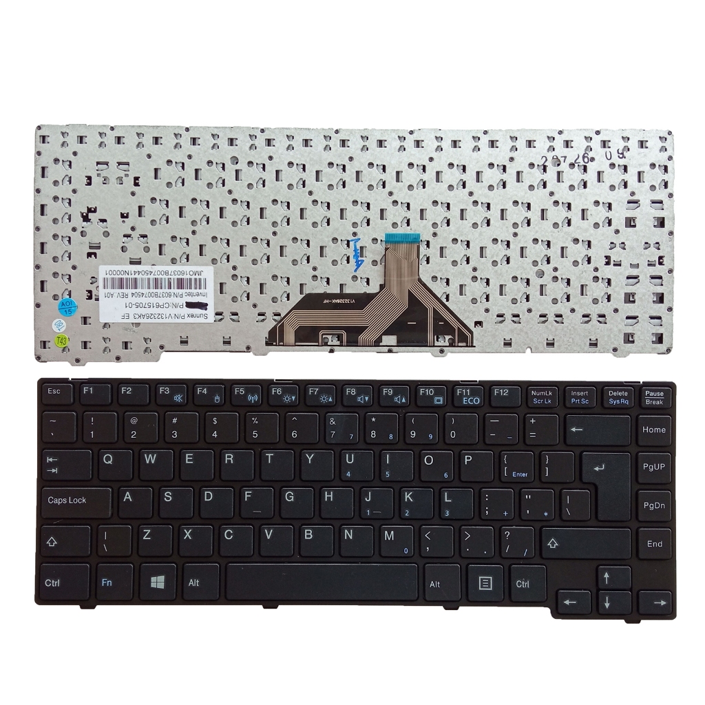 สําหรับ Fujitsu Lifebook UH55 UH552 UH554 UH572 UH574 UI คีย์บอร์ดใหม่