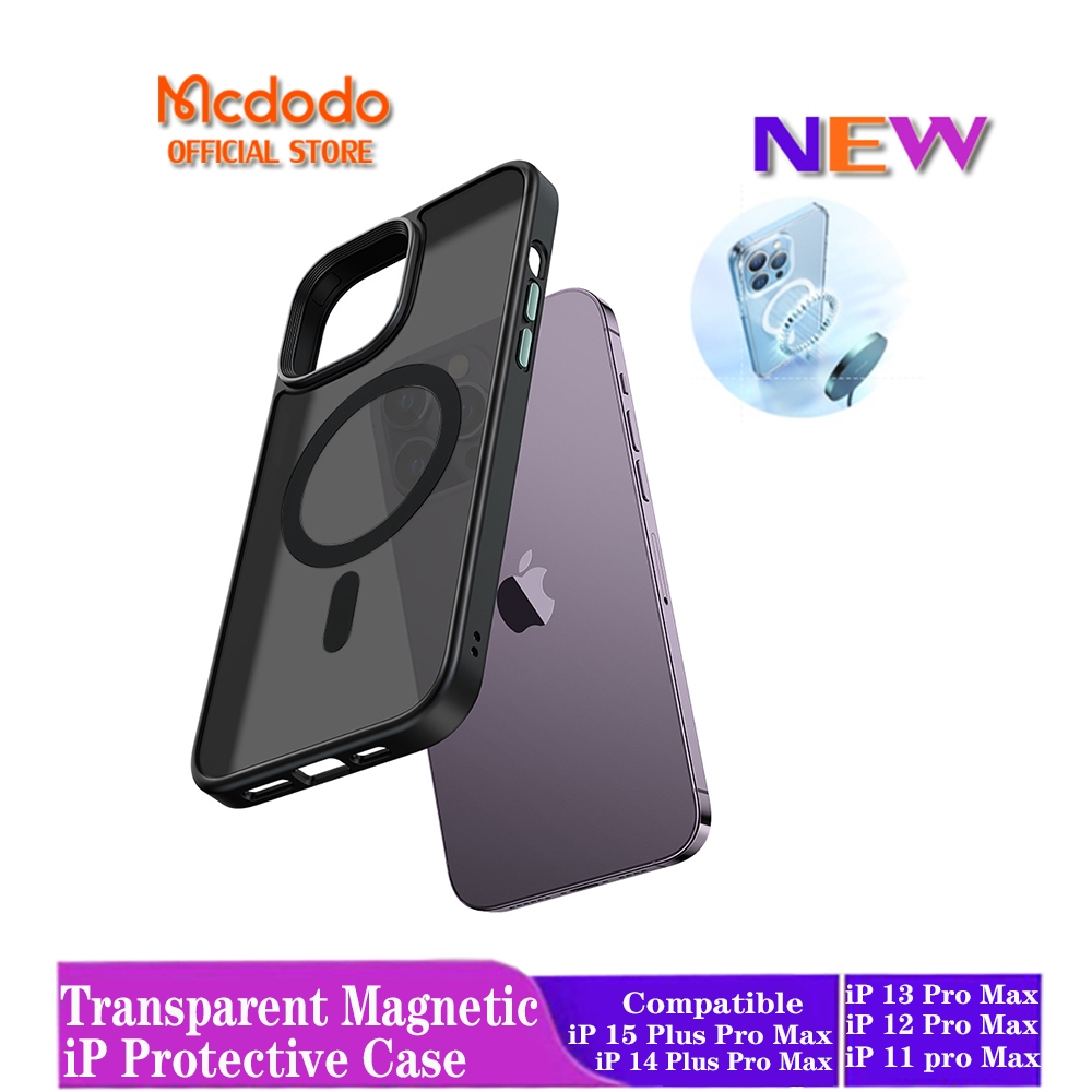 Mcdodo เคสป้องกันแม่เหล็ก เคสป้องกันคุณภาพสูงพิเศษสําหรับ iPhone 16 15 Pro Max 14 13 12 series