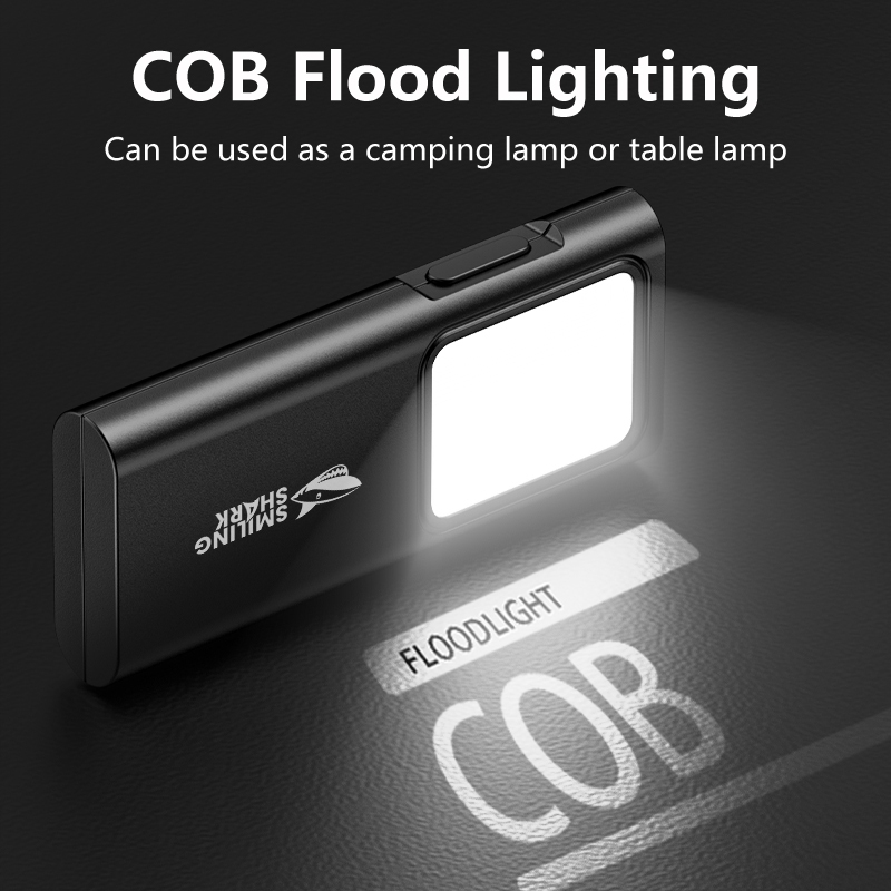 Smiling Shark TIP065 COB Mini Work Light ไฟฉาย LED USB ชาร ์ จมัลติฟังก ์ ชั ่ แบบพกพาพวงกุญแจกลางแจ ้ ง Camping เดินบํารุงรักษารถยนต ์ — صورة 4