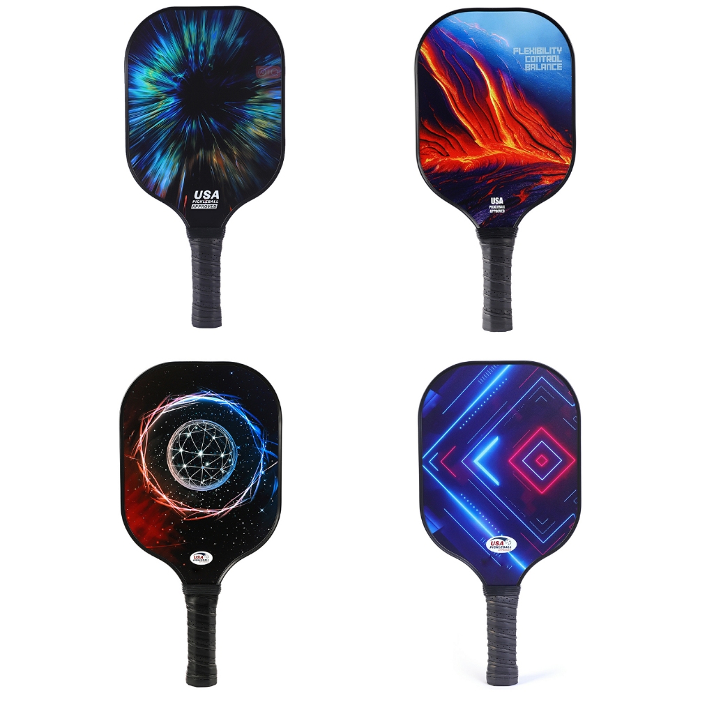 Pickleball Paddle G4 Graphite Pickleball Paddle Face Rev-Core + เทคโนโลยี SpinFlex Surface Redesigned สําหรับประสิทธิภาพและควบคุมกีฬา Beach Racket
