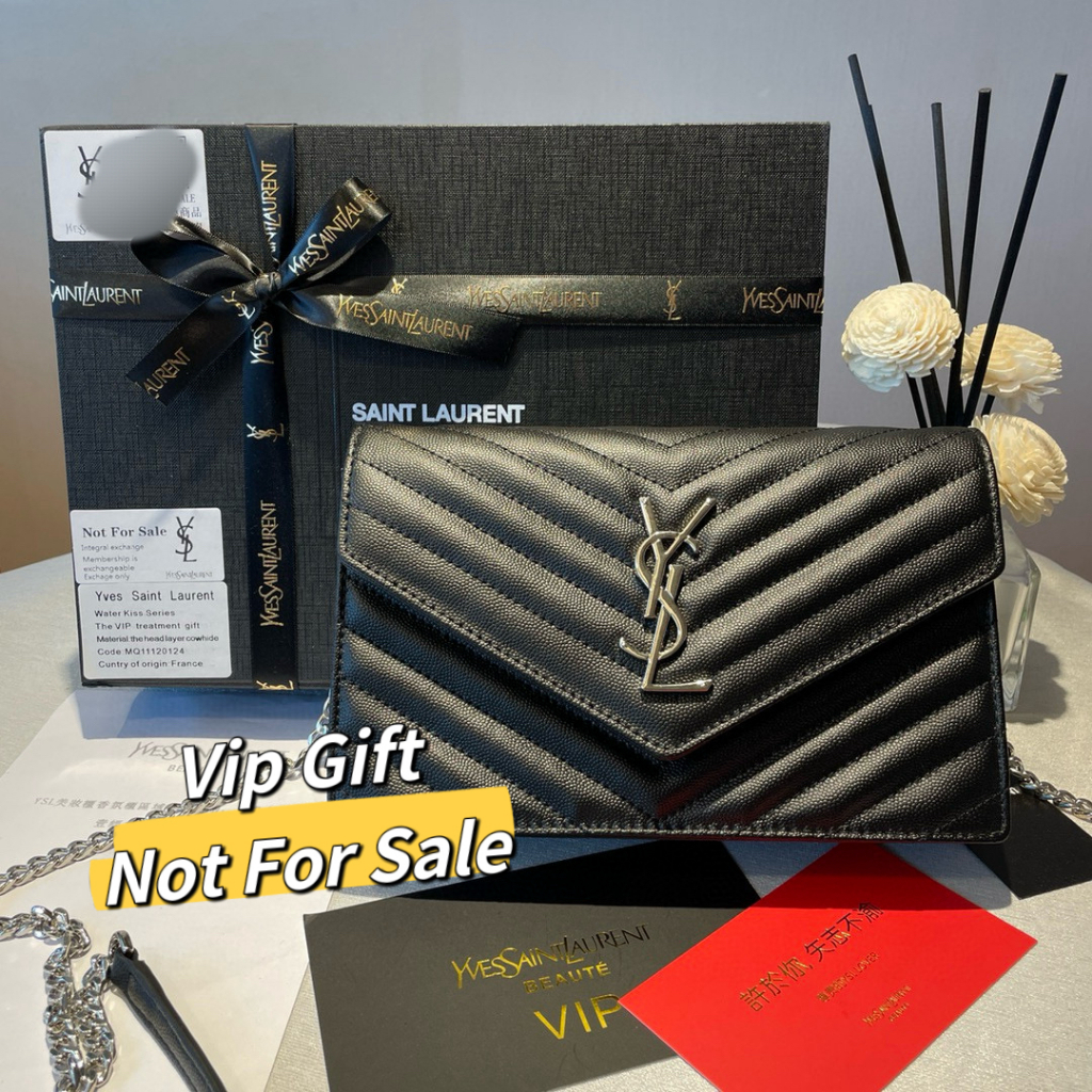 Vip GIFT Beauty Makeup Full Amount GIFT WOC Caviar Envelope Chain Bag