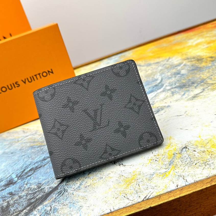 [Box +Stock ] Lv/louis Vuitton Original Authentic Men 's Wallet, New High Quality Multiple Wallet