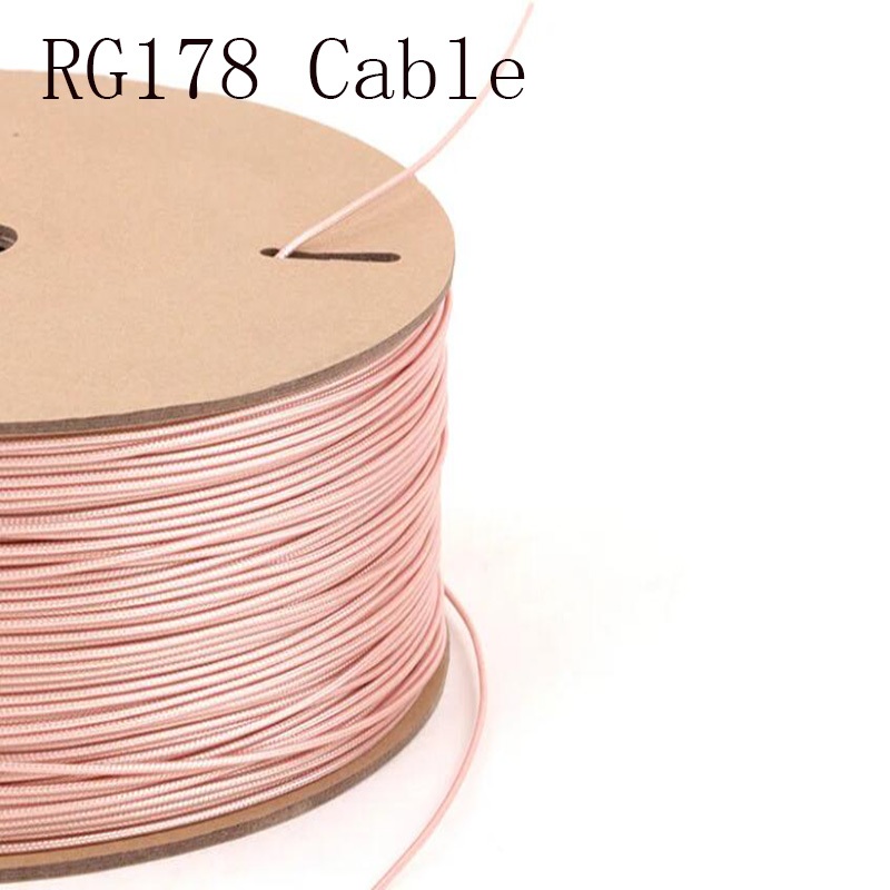 1 ชิ้น 1 เมตร RG178 สายเชื่อมต่อสาย RG-178 RF coaxial สาย 50 โอห์ม