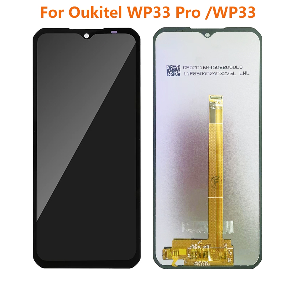 สําหรับ OUKITEL WP33 Pro LCD WP33 จอแสดงผล LCD หน ้ าจอสัมผัส Digitizer Assembly อะไหล ่