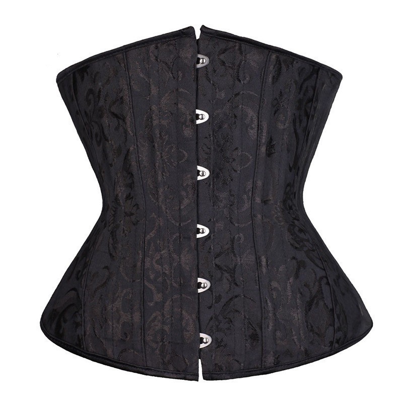 Wechery Slimming Body Shaper เทรนเนอร์เอว 24 เหล็กกระดูกรัดตัว Underbust Shapewear Corset