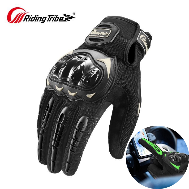 ถุงมือขี่มอเตอร์ไซค์ถุงมือป้องกันความปลอดภัยหน้าจอสัมผัสกันน้ํากันลื่นและทนต่อการสึกหรอ