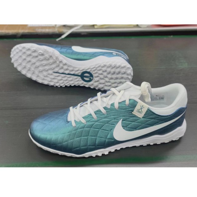 Tiempo Legend X 10Emrald 30th Anniversary Edition 1994-2024 TF Turf ขนาด:39-45 รองเท้าฟุตบอลถักกลางแจ้งสําหรับผู้ชายรองเท้าฟุตบอลกันลื่นและทนต่อการสึกหรอ