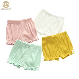1-3y ธรรมดา Ribbed ผ ้ าฝ ้ ายเด ็ กผู ้ หญิงกางเกงขาสั ้ นเ…