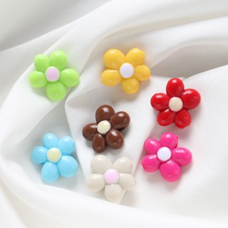 เซนต์.คุงก้า 5-10ชิ้นอะคริลิสีทึบดอกไม้ขนาดเล็กลูกปัดแฟชั่นเ…