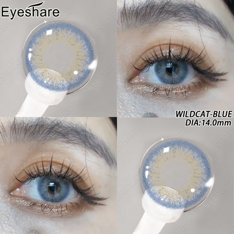 WILDCAT lens คอนแทคเลนส์ สีฟ้า คอนแทคเลนส์ขนาดตา คอนแทคเลนส์ต่อปี 2ชิ้น จัดส่งรวดเร็วจากประเทศไทย