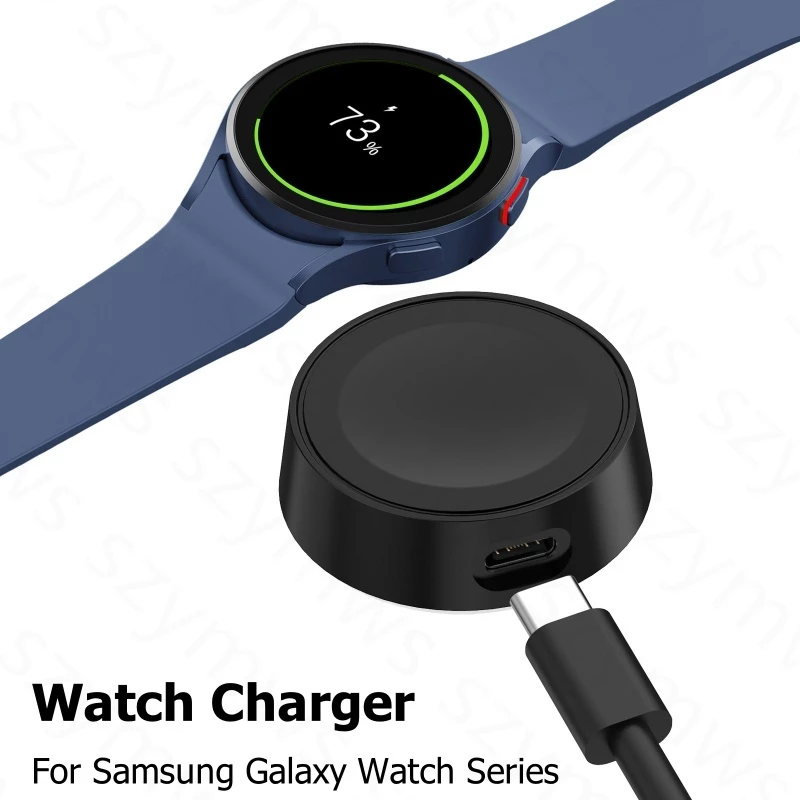 สําหรับ Samsung Galaxy Watch 9/Ultra 2/8/8 Classic/7 Ultra 6 6 Classic 5 5 Pro 4 Classic 3 Active 2 1 เครื่องชาร์จแบบพกพา USB / Type C สายชาร์จนาฬิกา