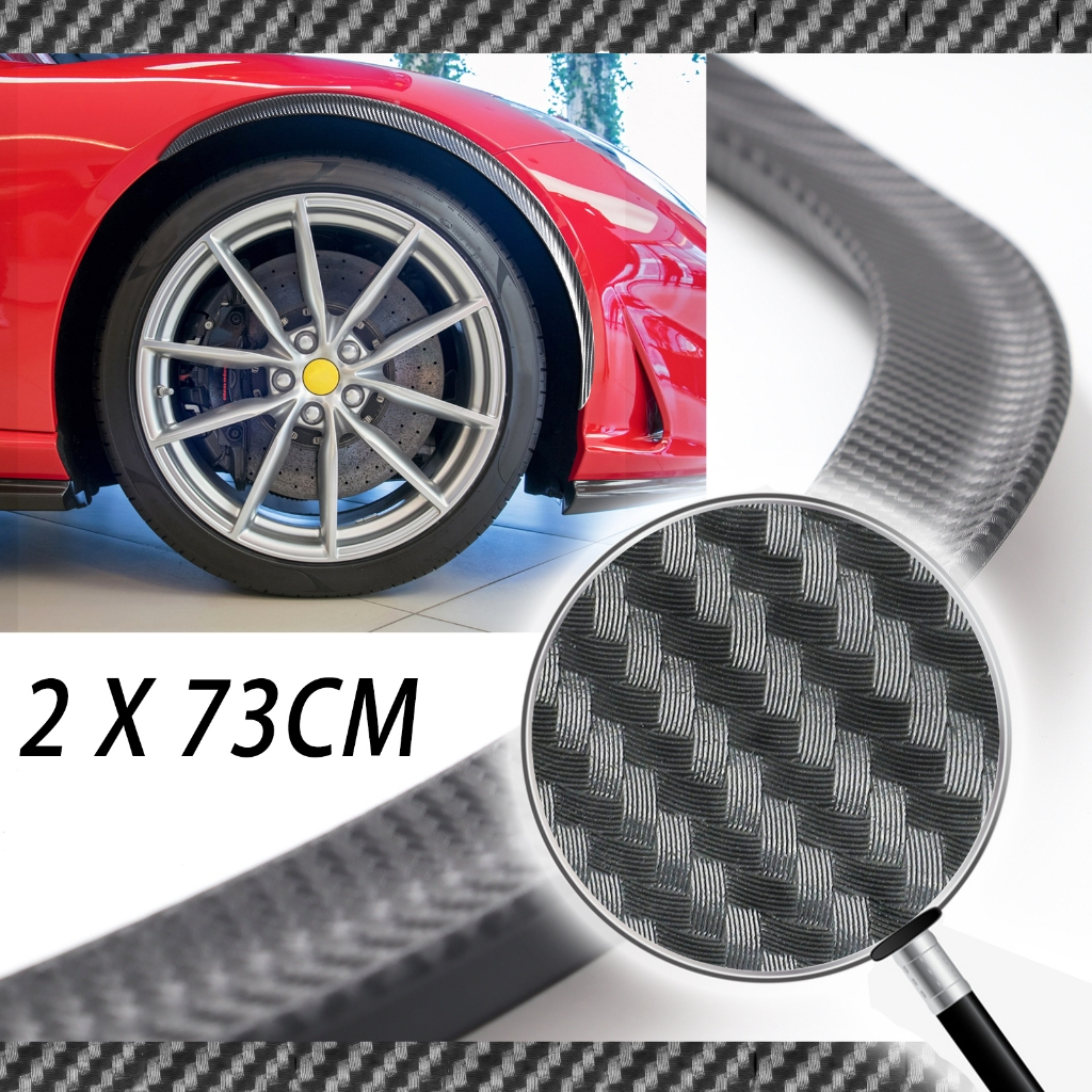 2pcs Universal รถ Fender Flares Arch ล ้ อคิ ้ ว Fender Anti-scratch Strip Auto Mudguard ล ้ อ Lip Body Kit Mud Flap Splash Guards Protector ฝาครอบโคลน Guard