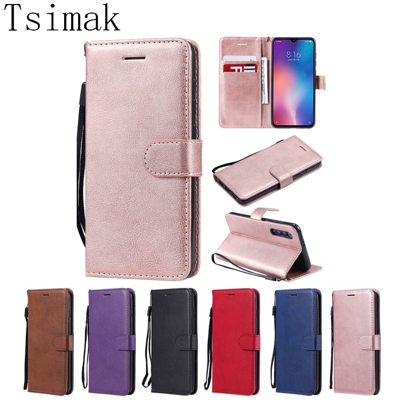ปลอก Xiaomi Mi 9 SE 8 Mi9 Mi8 6X A2 A3 Lite กรณี CC9 A3 10 9T Pro ฝาครอบ Redmi หมายเหตุ 10 9 Pro 6 9S 10S Flip PU หนังพร้อมการ์ด Coque Capa