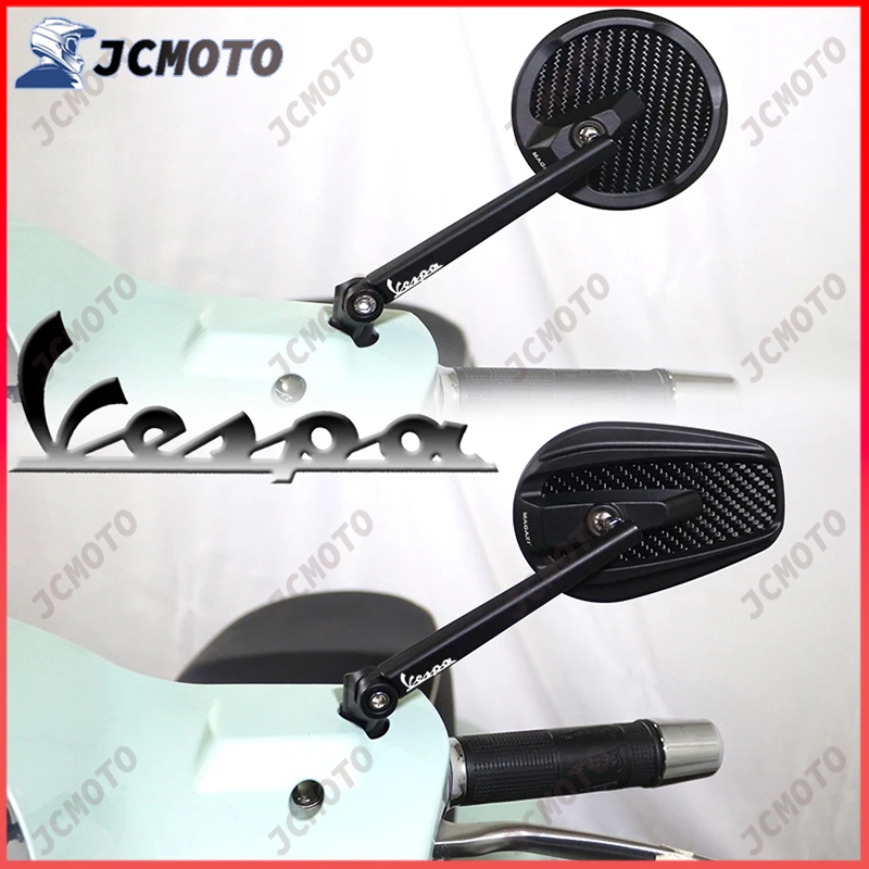 สําหรับ VESPA Universal GTS300 LX125 Super Sport GTV300 GTS 300 S 150 s125 อุปกรณ์เสริมรถจักรยานยนต์กระจกกระจกมองหลังกระจกมองหลัง