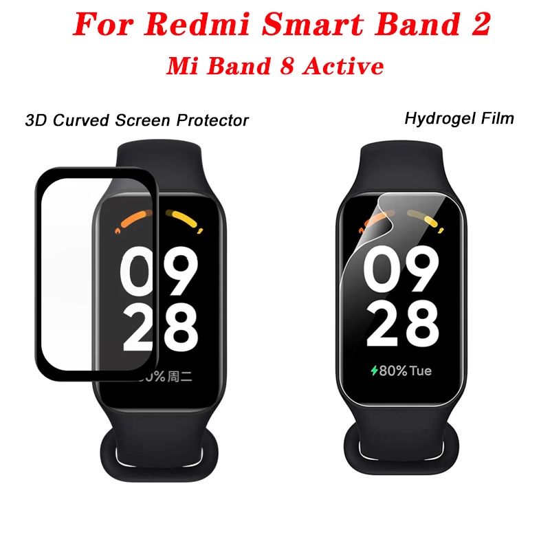 3d โค ้ งหน ้ าจอ Protector สําหรับ Xiaomi สมาร ์ ท Mi Band 8 Active Redmi Band 2 ฟิล ์ มป ้ องกันสํ