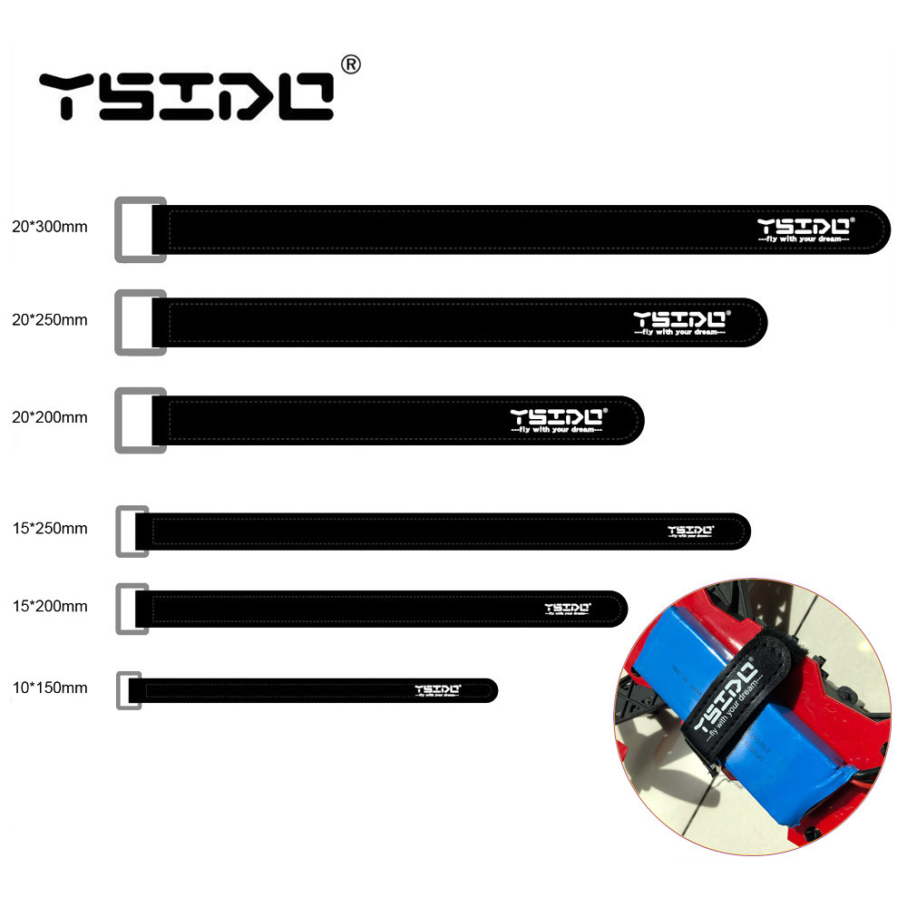 5pcs ไนลอน Magic เทป 10x150/15x200/20x250/20x300 มม. สําหรับ Lipo สายรัดสายนํากลับมาใช้ใหม่ Tie Wrap FPV RC แบตเตอรี่