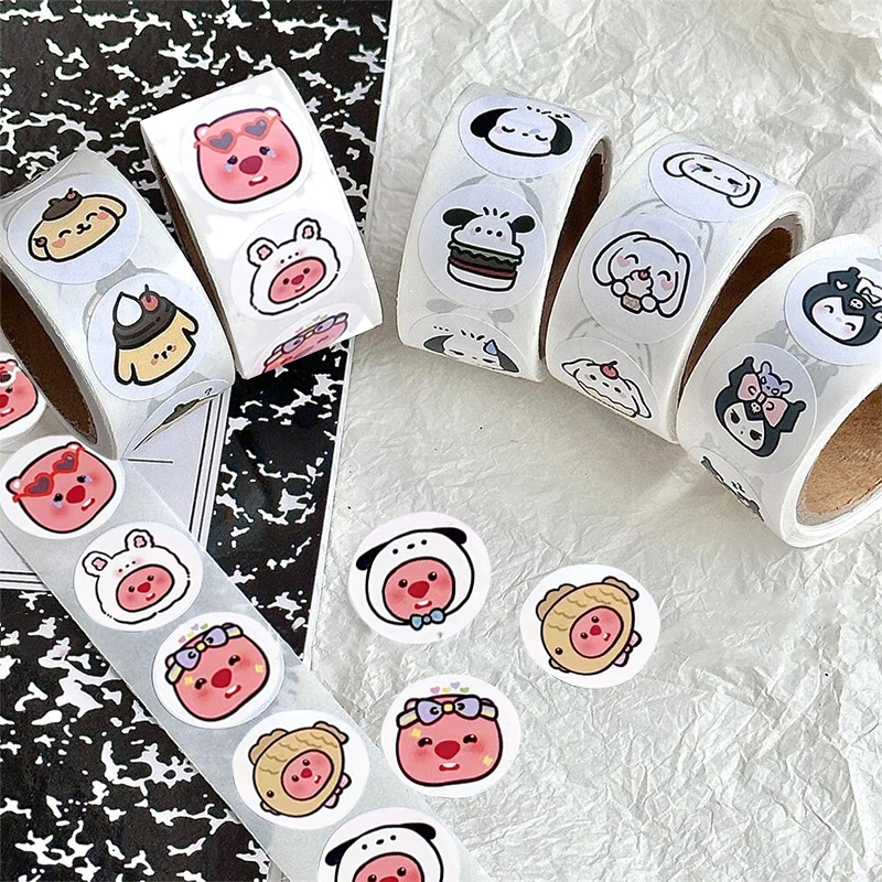 สติกเกอร์ตกแต่งโน๊ตบุ๊ค ลายห่วง 500 ม้วน