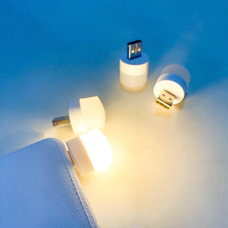 Creative USB ไฟกลางคืนห ้ องนอนไร ้ สายข ้ างเตียงป ้ องกันดวงตาโคมไฟตั ้ งโต ๊ ะขนาดเล ็ กปลั ๊ กอินเครื ่ องประดับตกแต ่ งบรรยากาศไฟกลางคืน