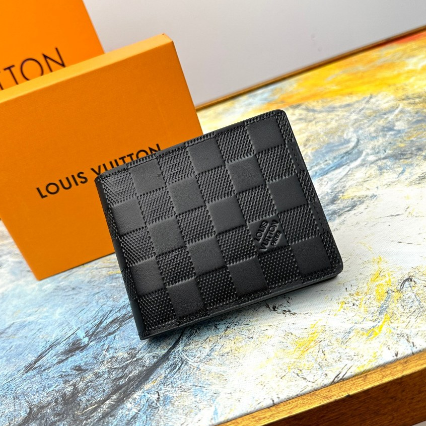 [Box +Stock ] Lv/louis Vuitton Original Authentic Men 's Wallet, New High Quality Multiple Wallet