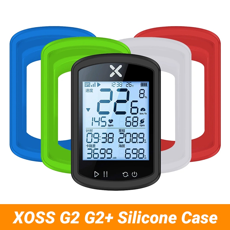 XOSS G2 G2 + เคสซิลิโคนจักรยานคอมพิวเตอร์ G2 + ฝาครอบป้องกัน Speedometer แผนที่ขี่จักรยาน MTB จักรยา