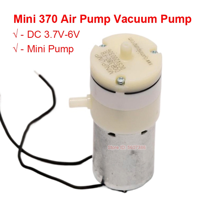 เครื่องปั๊มลมสูญญากาศไฟฟ้า DC 3.7-5V ขนาดเล็ก 370 สําหรับอุปกรณ์ความงามทางการแพทย์