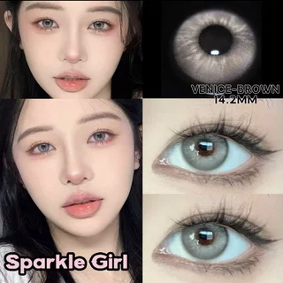 SparkleGirl 0.00~-6.00 Venice คอนแทคเลนส์ 1คู่/2ชิ้น 14.2มม คอนแทคเลนส์สายตาสั้น ตาเกาหลี ลายยอดนิยม