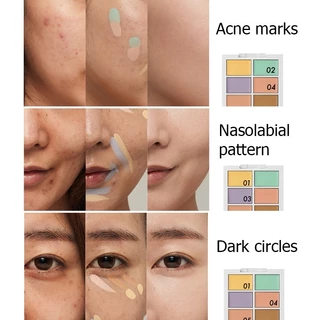 ☪ NYX คอนซีลเลอร์พาเลท อเมริกัน NYX คอนซีลเลอร์พาเลทไฮไลท์ซ่อมแซมครอบคลุมสิวรอยคล้ำจุดด่างดำ
