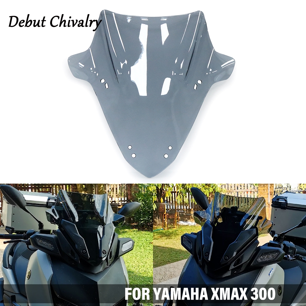อุปกรณ์เสริมรถจักรยานยนต์ กระจกกันลมด้านหน้า สําหรับ YAMAHA XMAX 300 2023