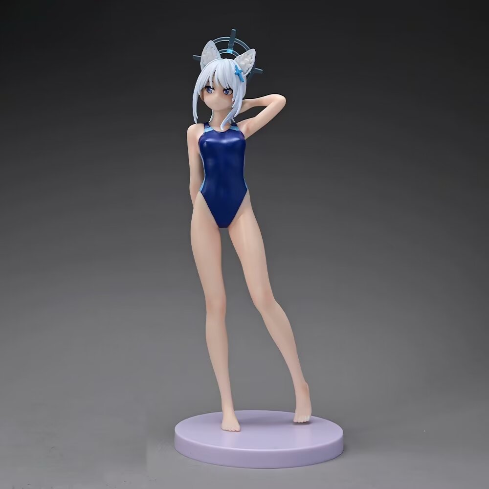 24 ซม. Blue Archive -Blue Archive- Sunaookami Shiroko ชุดว่ายน้ํา 1/7 PVC Action Figure
