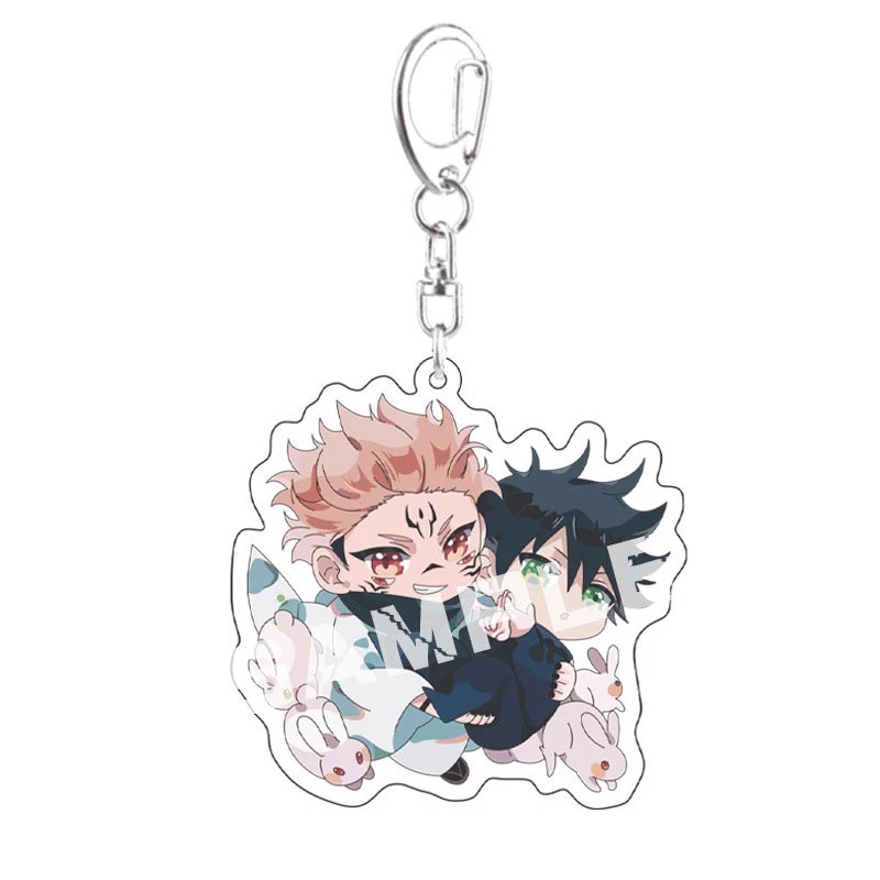 อะนิเมะ Jujutsu Kaisen Gojo Satoru Geto Suguru Manga อะคริลิคจี ้ พวงกุญแจ Keyring Collection ของขวัญคอสเพลย ์